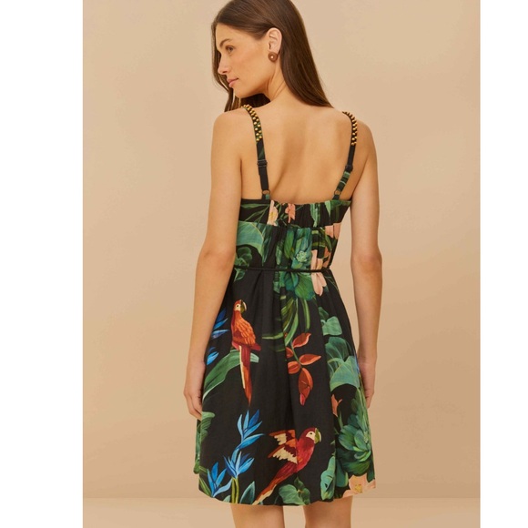 chinese dress ladies Mixed Waves Sleeveless Knit Mini Dress – FARM Rio main image 0